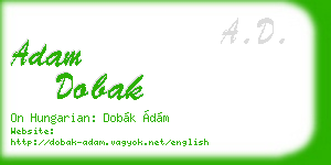adam dobak business card